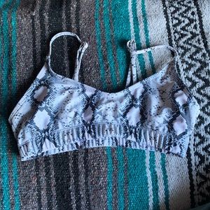 SHEIN snake skin bikini top